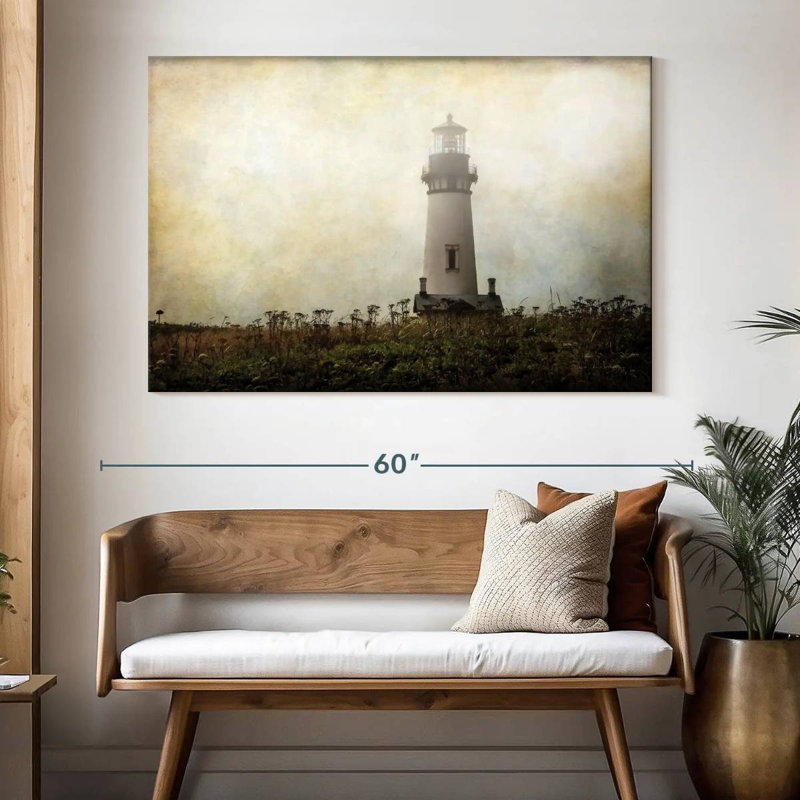 Lonely lighthouse Aletra, H 34 po x l 51 po