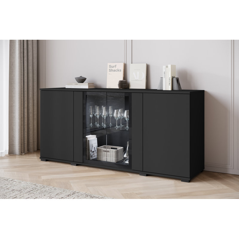 Borut 150cm Sideboard, Black