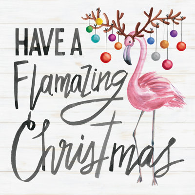 Having Flamazing Christmas - Wrapped Canvas Art Prints