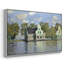 Maisons sur la rivière Zaan à Zaandam, 1871 - Claude Monet, toile tendue avec châssis-132874164-132874166