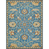 Newport hand-tufted New Zealand Wool Blue/Ivory Area Rug