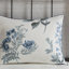 Édredon Seersucker avec jeté, imprimé floral bleu, jeté de literie 7 pièces, Seersucker, ornement double-120264796