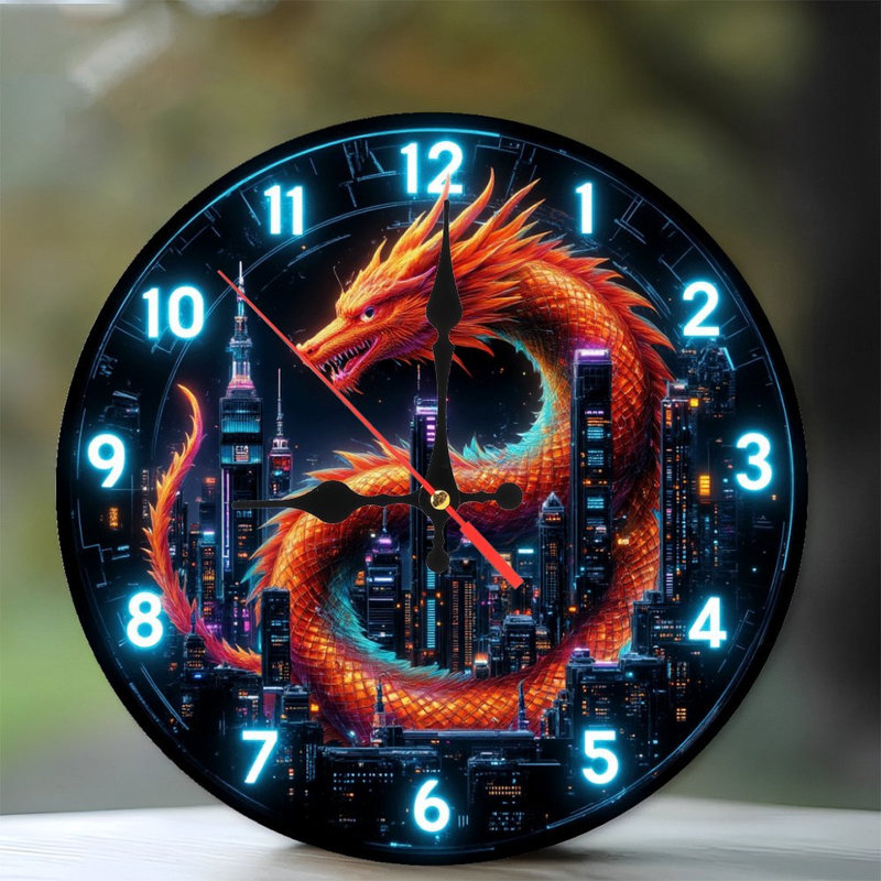 Horloge Dragon City, Dragon orange