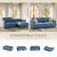 Canapé-lit rembourré convertible avec lit escamotable-133655109