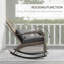 Chaise berçante d'extérieur en osier et rotin-1437828709