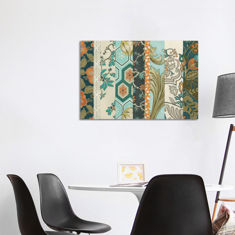 Textile Strata I by June Erica Vess - Wrapped Canvas Painting, 101.6 cm H x 66.04 cm W x 3.175 cm D