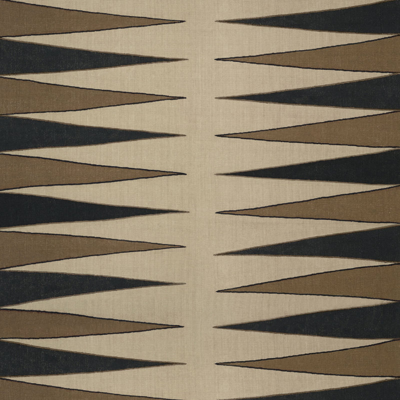 Schumacher x Mary McDonald Moorea Fabric, Lava Black