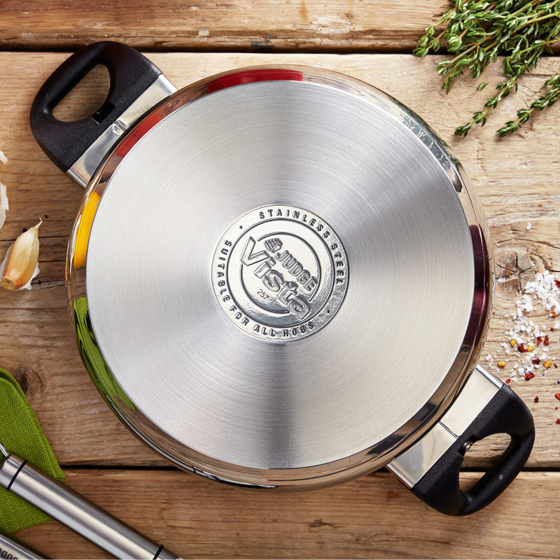 Judge Vista 24cm Stainless Steel Draininbg Pot, 4L