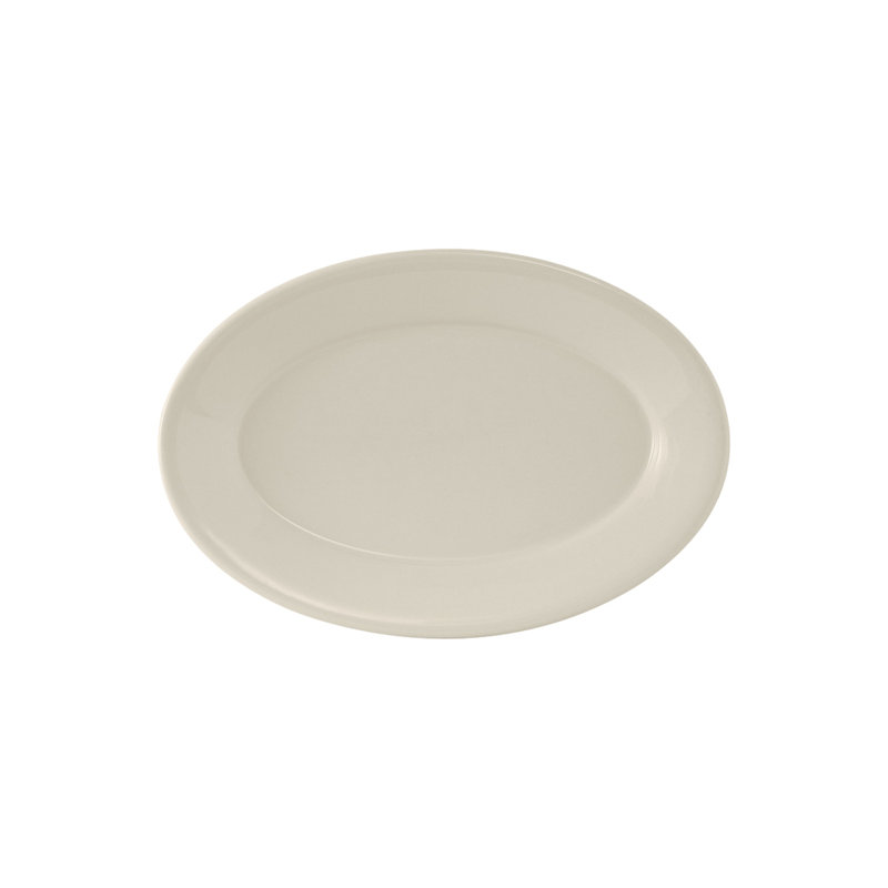 Tuxton Reno Ceramic Platter, 0.75" H x 9.38" W x 6.75" D