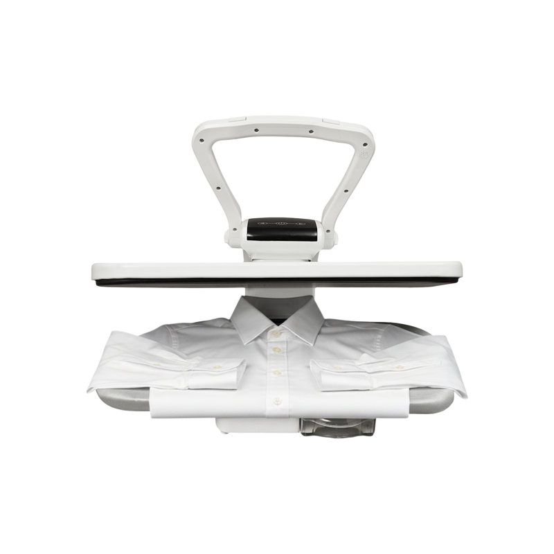 1600W Electric Heavy-Duty Tabletop Fabric Steam Heat Press Machine Temperature Adjustable For Clothes With Spray Bottle And Touchscreen Function White