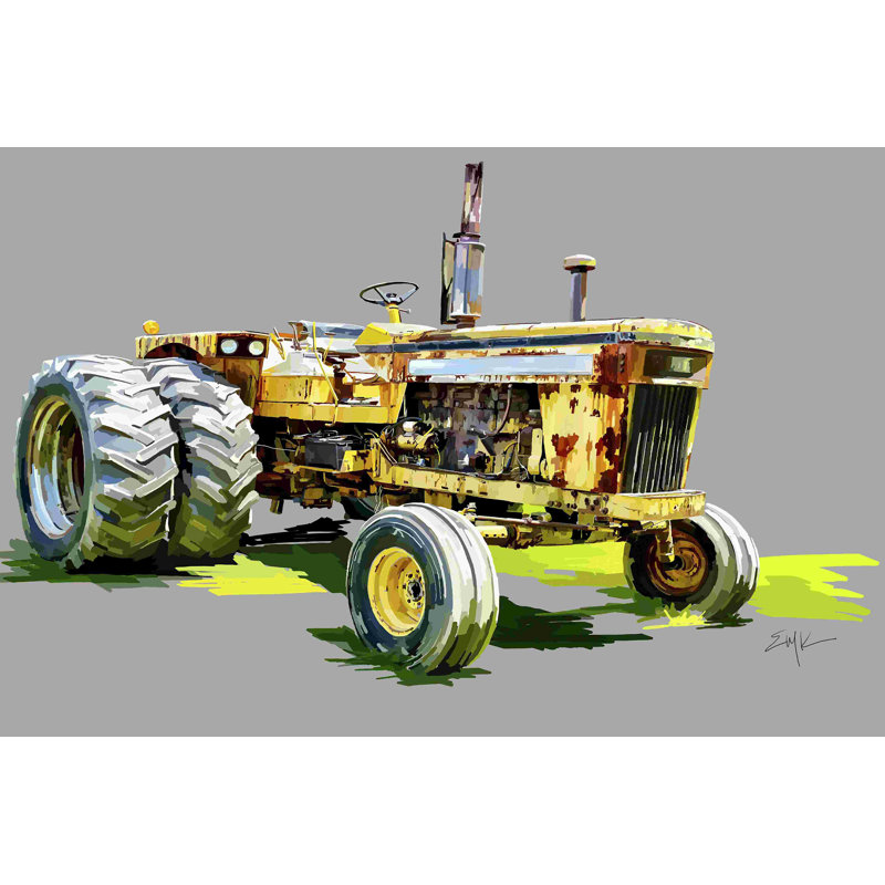 Tracteur rétro XV, H 32 po x l 48 po
