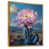 Toile avec cadre flottant or
