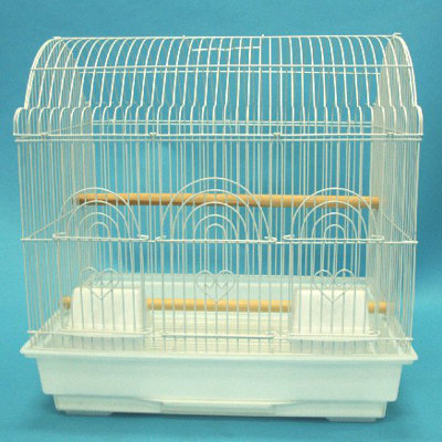 17'' Steel Victorian Top Table Top Bird Cage with Perch