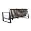 Sophistiqué et table basse - Coussins beiges, garniture en aluminium brun pour un patio raffiné