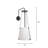 California Iron Armed Sconce-84860380