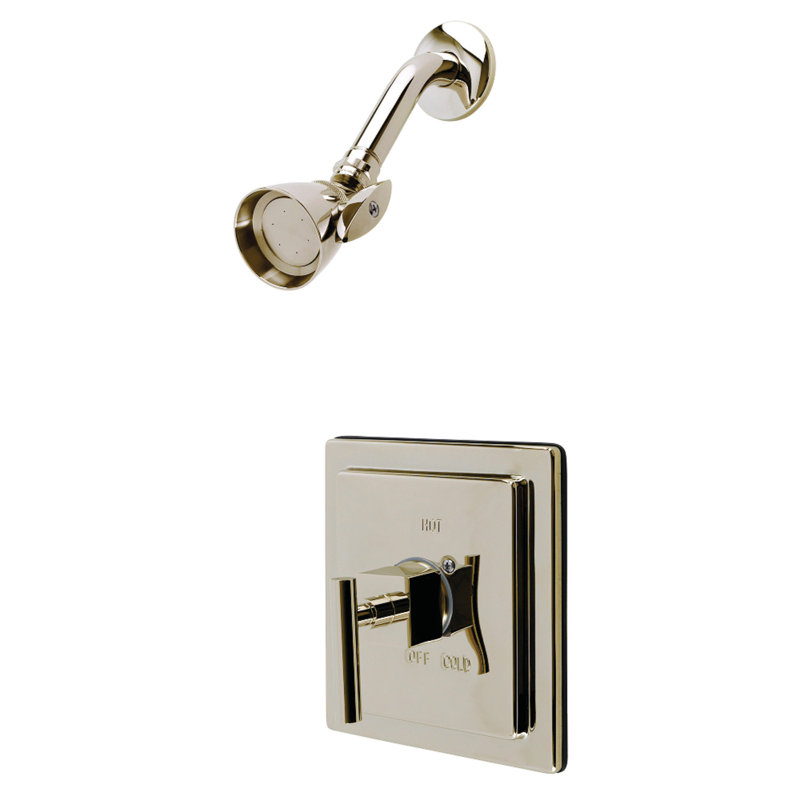 Kingston Brass Claremont Single-Handle Pressure Balanced Shower Faucet, Polished Nickel