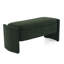Élégant banc de rangement avec repose-pieds en forme de boucle avec un design simple et grand