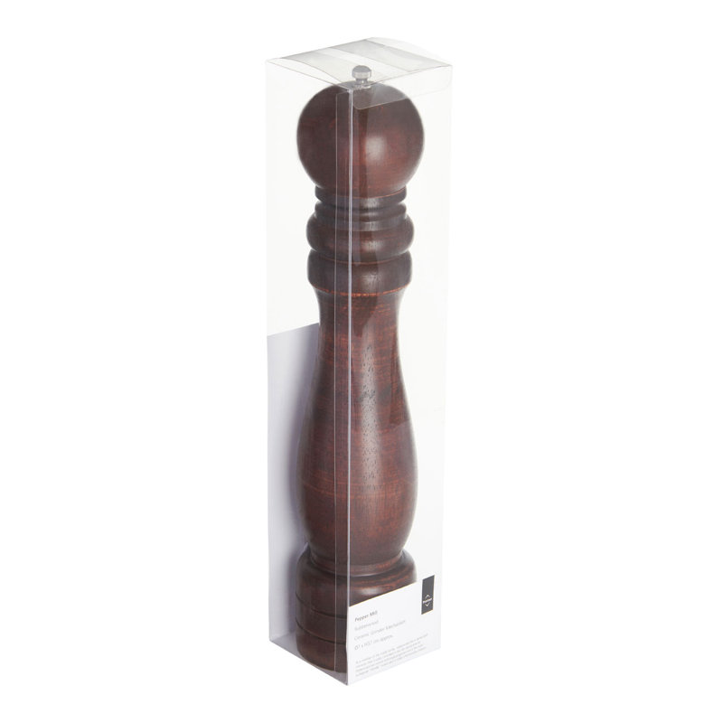 Brand Wood Pepper Mill, 37cm H x 7cm W x 7cm D