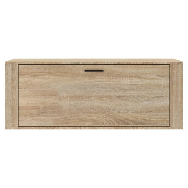 Ceddrick 8 Pair Shoe Storage Cabinet, Natural Wood