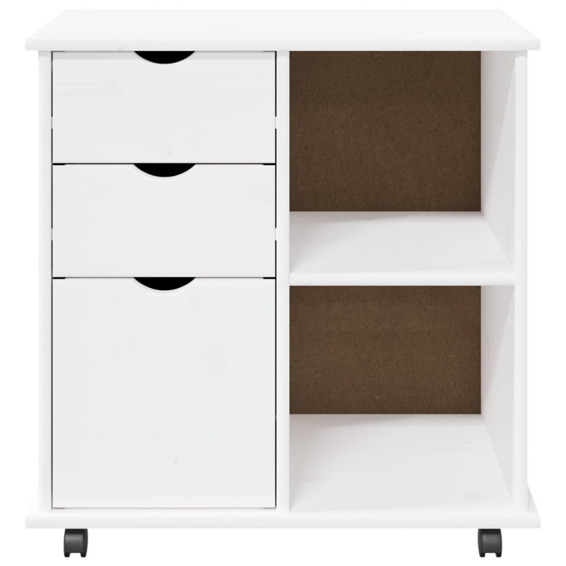 Solid Wood Standard Accent Cabinet, White