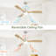 Indoor 52 Inch Ceiling Fan With Dimmable Led Light 6 Speed Remote 3 Wood Blade Reversible DC Motor For Bedroom