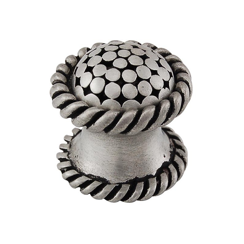 Tiziano Mushroom Knob, 0.875" H x 0.875" W x 0.875" D, Antique Nickel