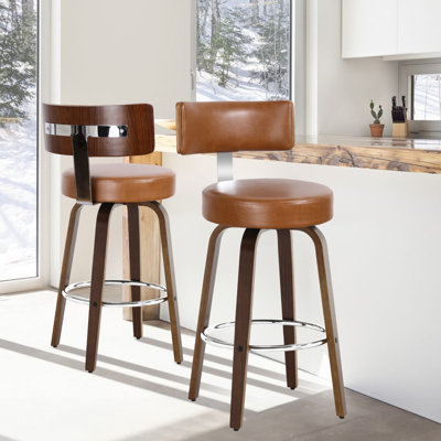 Sonja Swivel Upholstered Counter Stool