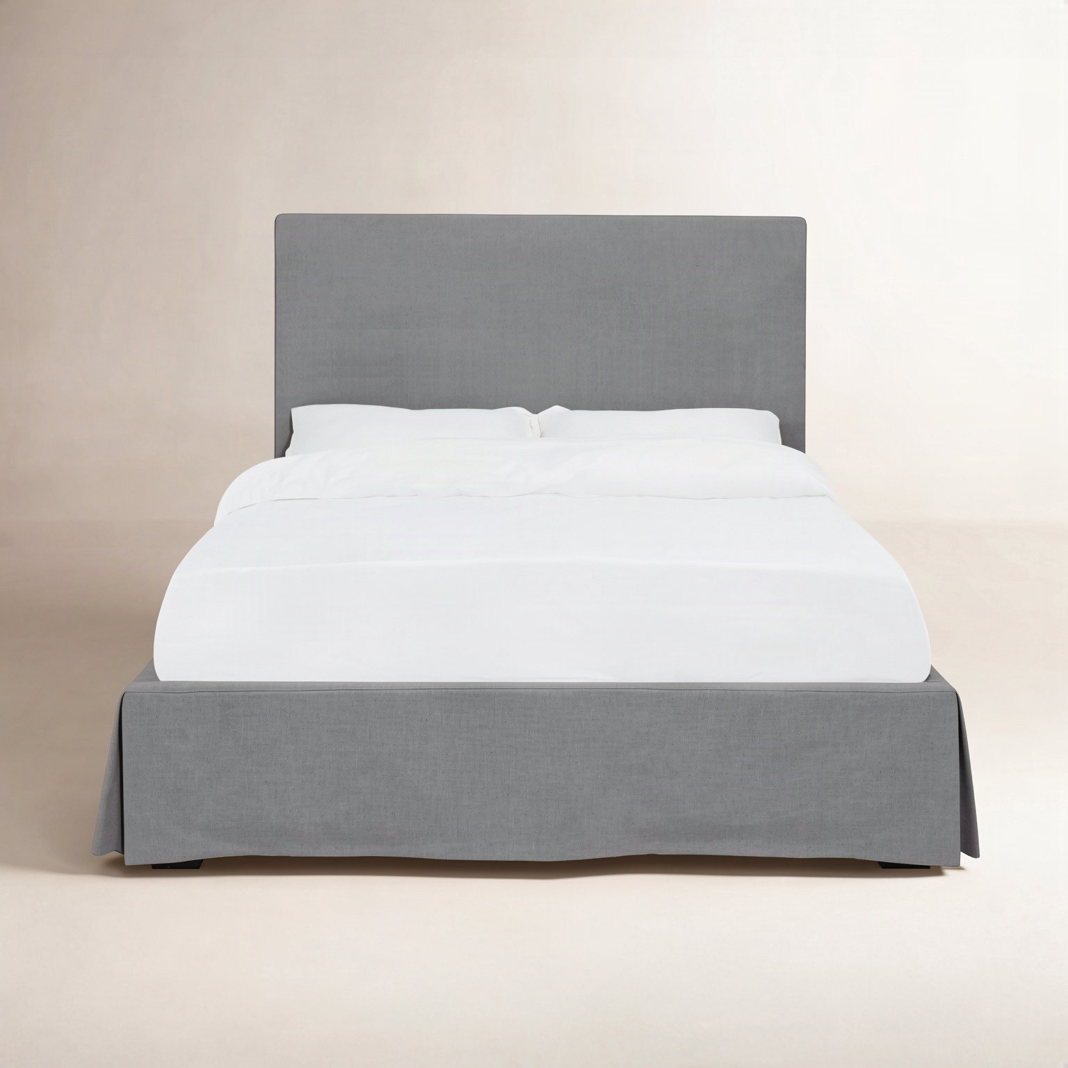 Daliya Wingback Bed, King, Gray