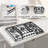 Trifecte Silver Dual Fuel 5 Burner Cooktop