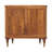 Solid Wood Emerson Ribbed 4-Drawer Chest,Brown,3-Drawers