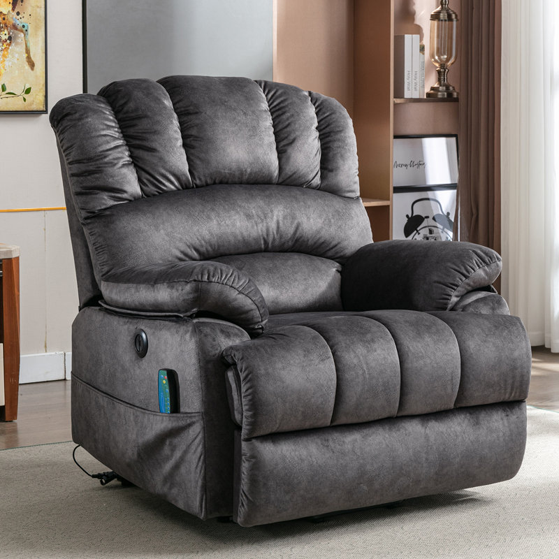 Aatif 103cm Wide Lift Assist Zero Gravity Recliner, Grey