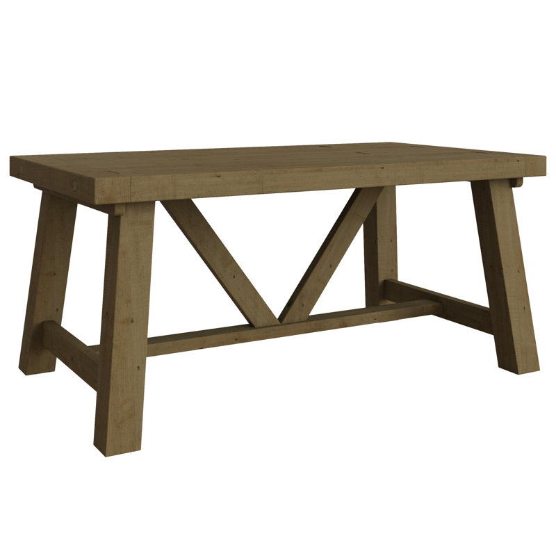 Almerton Solid Reclaimed Pine 4 Piece Dining Set - Dining Table 2 Benches 1 Extension Leaf, 45H x 140L x 35cmW