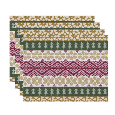 Ensemble de napperon 4-Fair Isle