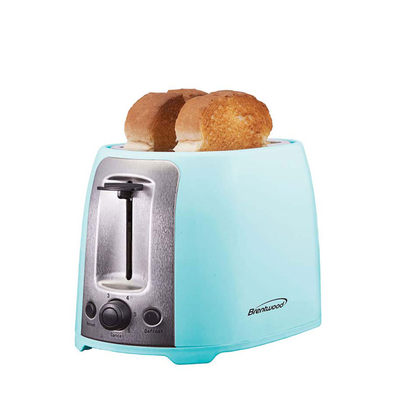 Brentwood TS-292BL 800W Extra Wide 2 Slot Bread Pastry Kitchen Toaster, Blue