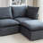 Hepworth Dejohn Corduroy Sectional Sofa With Ottoman-109010513-109010509