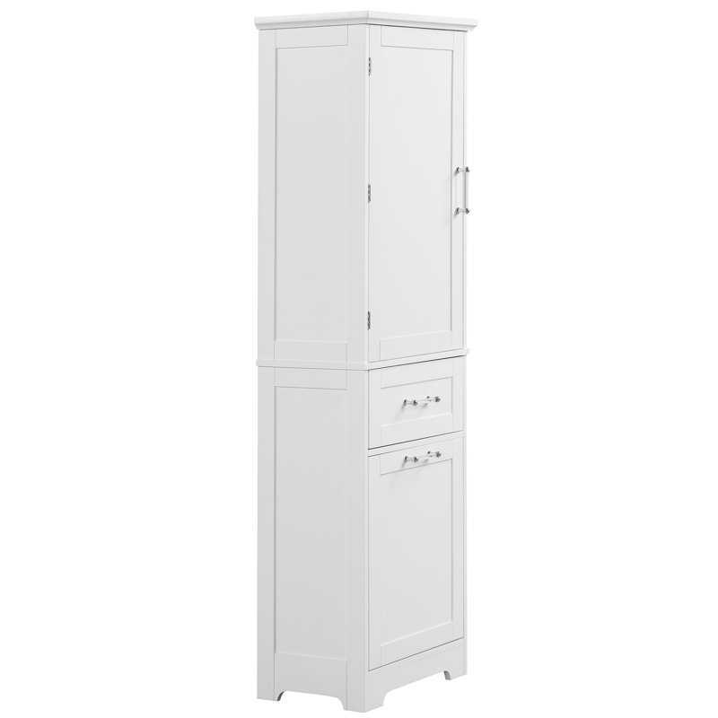 Tall Bathroom Storage Cabinet, White