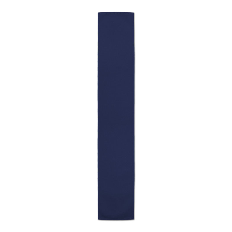 Costantina Rectangle Polyester Table Runner, 16" D x 72" L, Navy Blue