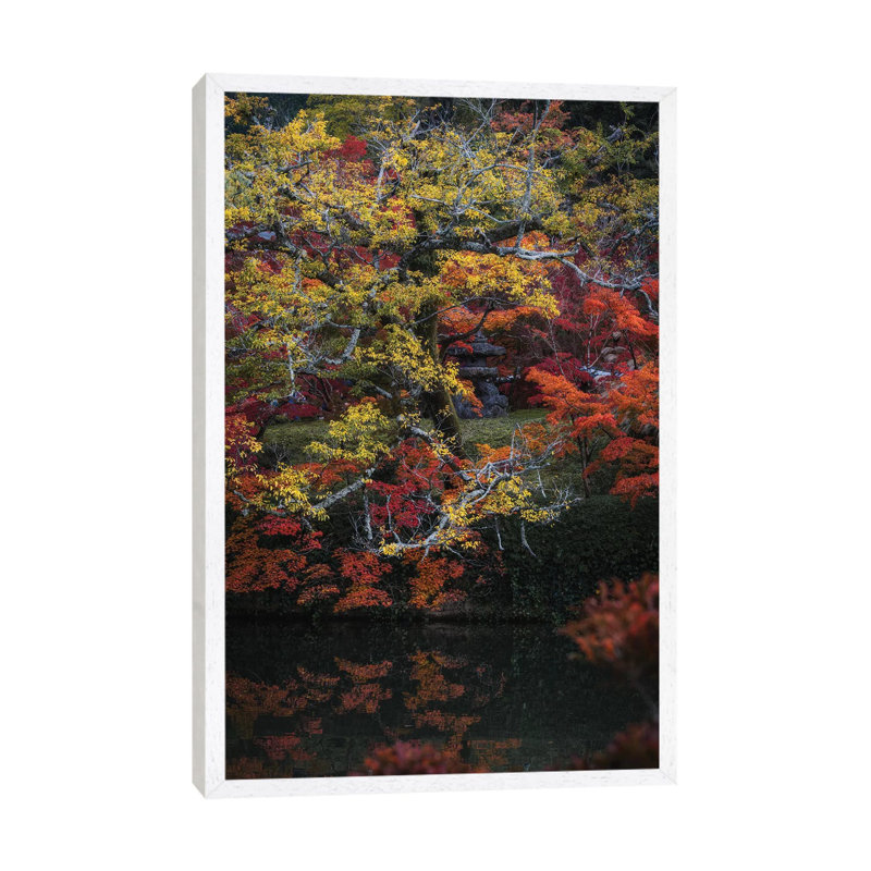Autumn in Japan XXV 1 Piece Wall Art on Canvas, 101.6cm H x 66.04cm W x 3.81cm D, White Framed