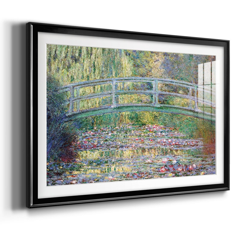 Le pont japonais (l'eau), Noir, H 30 po x l 44 po x P 1,5 po