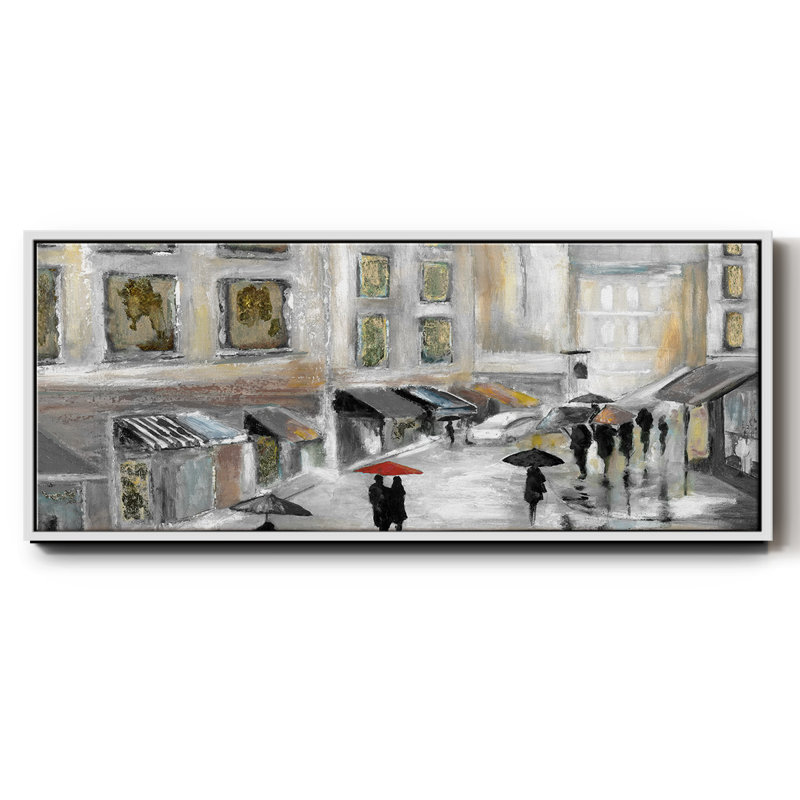 Marché du dimanche - Toile encadrée, H 24 po x l 60 po