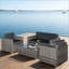 Ensemble modulaire d'extérieur en osier 4 pièces Conversation Furniture