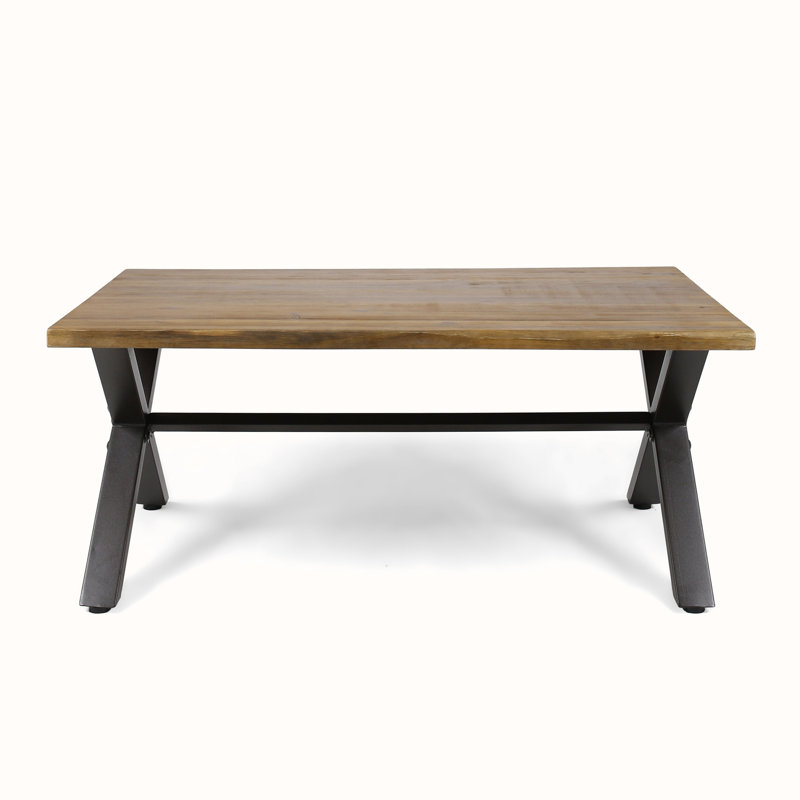Barboza Rectangular Acacia Solid Wood Outdoor Coffee Table , 43.25 " W 27.25 " D