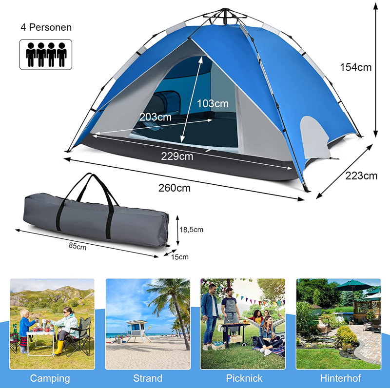 Aksha 4 Person Tent