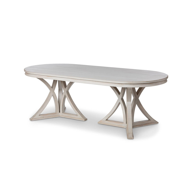 Pine Oval Solid Wood Dining Table