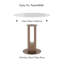 Table bistro 35 "en verre