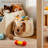 Eco-Friendly Woven Storage With Dual Handles, Foldable & Durable, For Pet Toys, Baby Items, Blankets & Home Decor