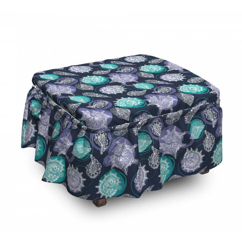 Housse pour repose-pieds ocean grunge