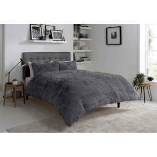 Polyester No Pattern Duvet Cover Set with Pillowcases