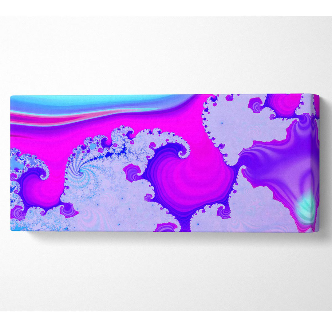 Psychedelische Welle - Kunstdrucke auf Leinwand - Wrapped Canvas