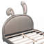 Lit plateforme tapissier en similicuir